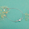 Silver Deer Heart Bracelet