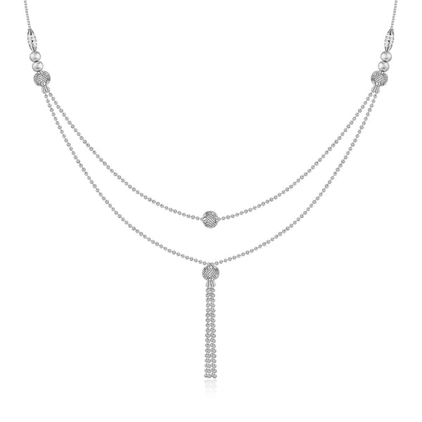 Kriti Sanon Silver Slow Dance Layered Necklace