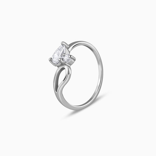 Silver Lean On Ring