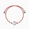 Silver Floral Om Rakhi
