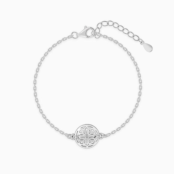 Silver Mandala Bracelet Rakhi