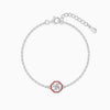 Silver Vintage Swastik Bracelet Rakhi