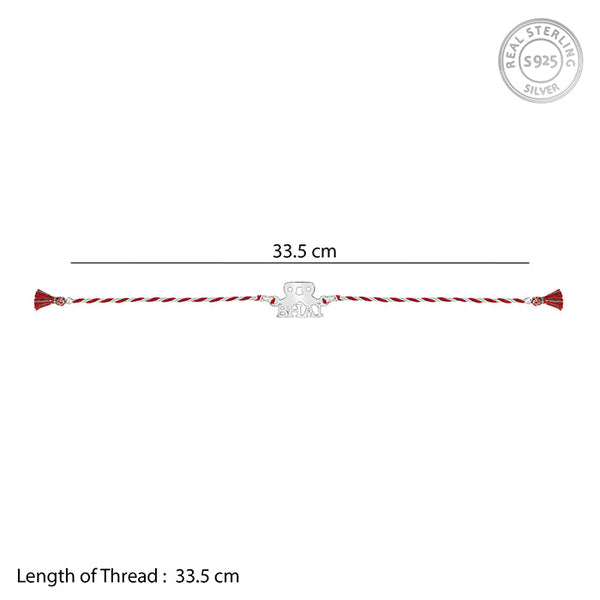 Silver Brother Rakhi