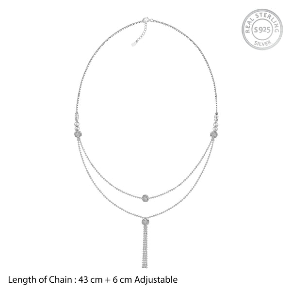 Kriti Sanon Silver Slow Dance Layered Necklace