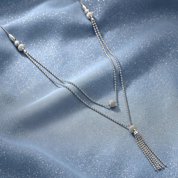 Kriti Sanon Silver Slow Dance Layered Necklace