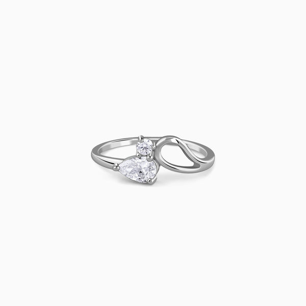 Silver Lean On Ring