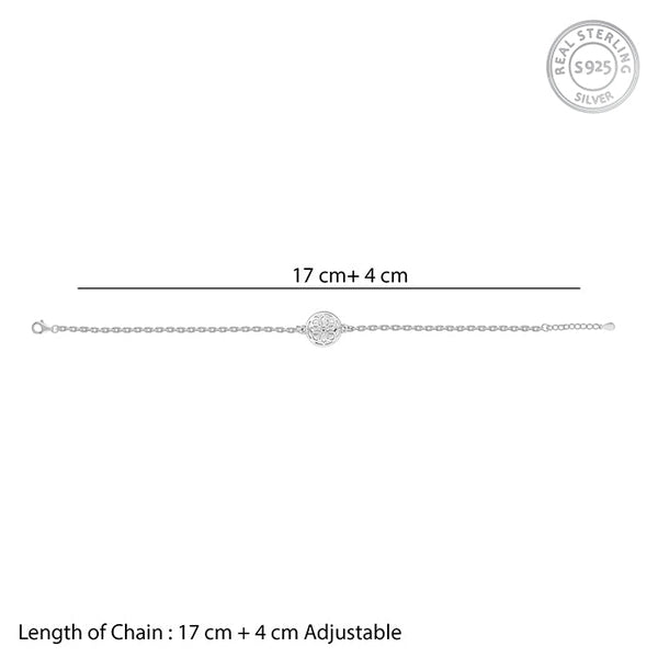 Silver Mandala Bracelet Rakhi