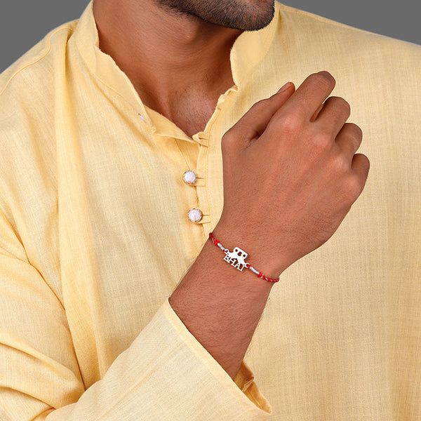 Silver Brother Rakhi